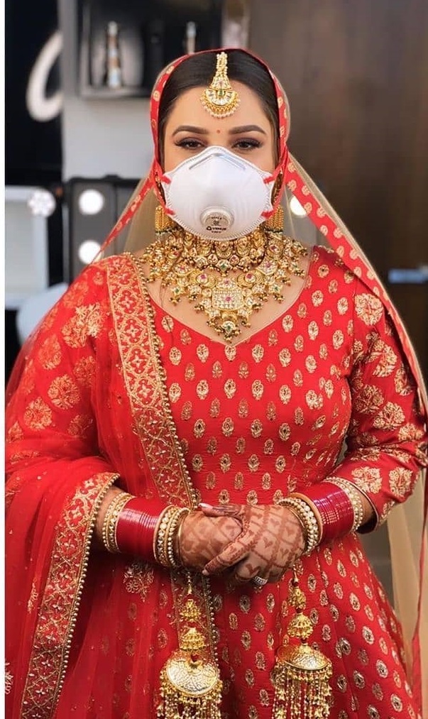 Bride-in-mask